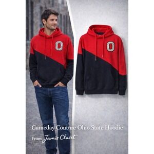 Gameday Couture Ohio State Buckeyes Hoodie Red Black Colorblock Size Small